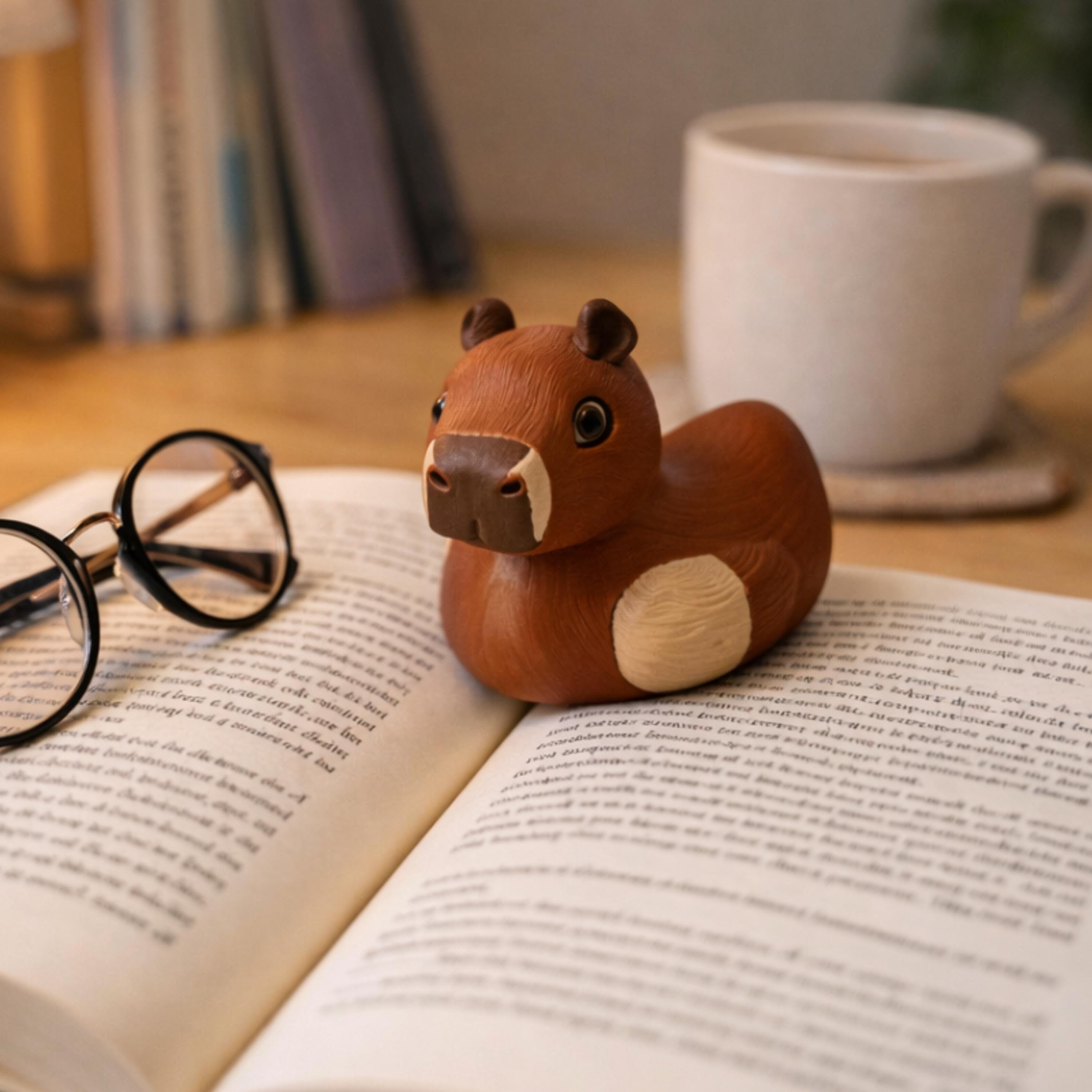 Capybara Duck 3D Printed 4x4 Dashboard Ducking Cruise Hide and Seek Cute Kids Toy Gift Wildlife Nature Lover  Capybara Fans Desk Decor