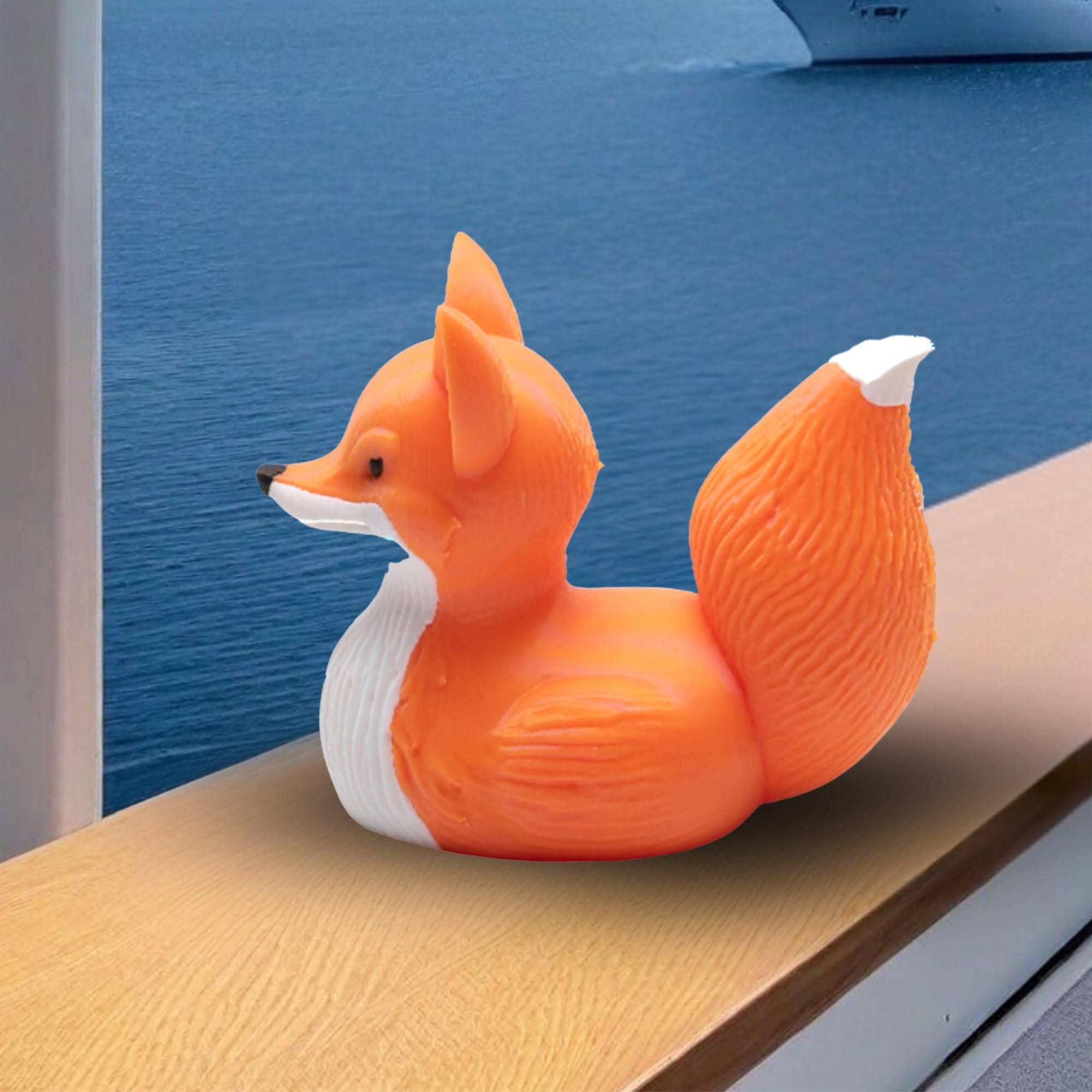 Fox Duck - Cruise Hide Seek Game & 4x4 Ducking Gift Woodland Animal Dashboard Decoration Travel Souvenir