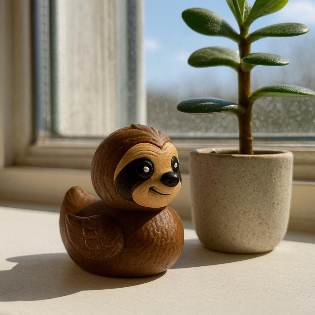 Sloth Duck | 4x4 Ducking & Cruise Hide & Seek Gift, Desk Accessory & Funny Animal Decor