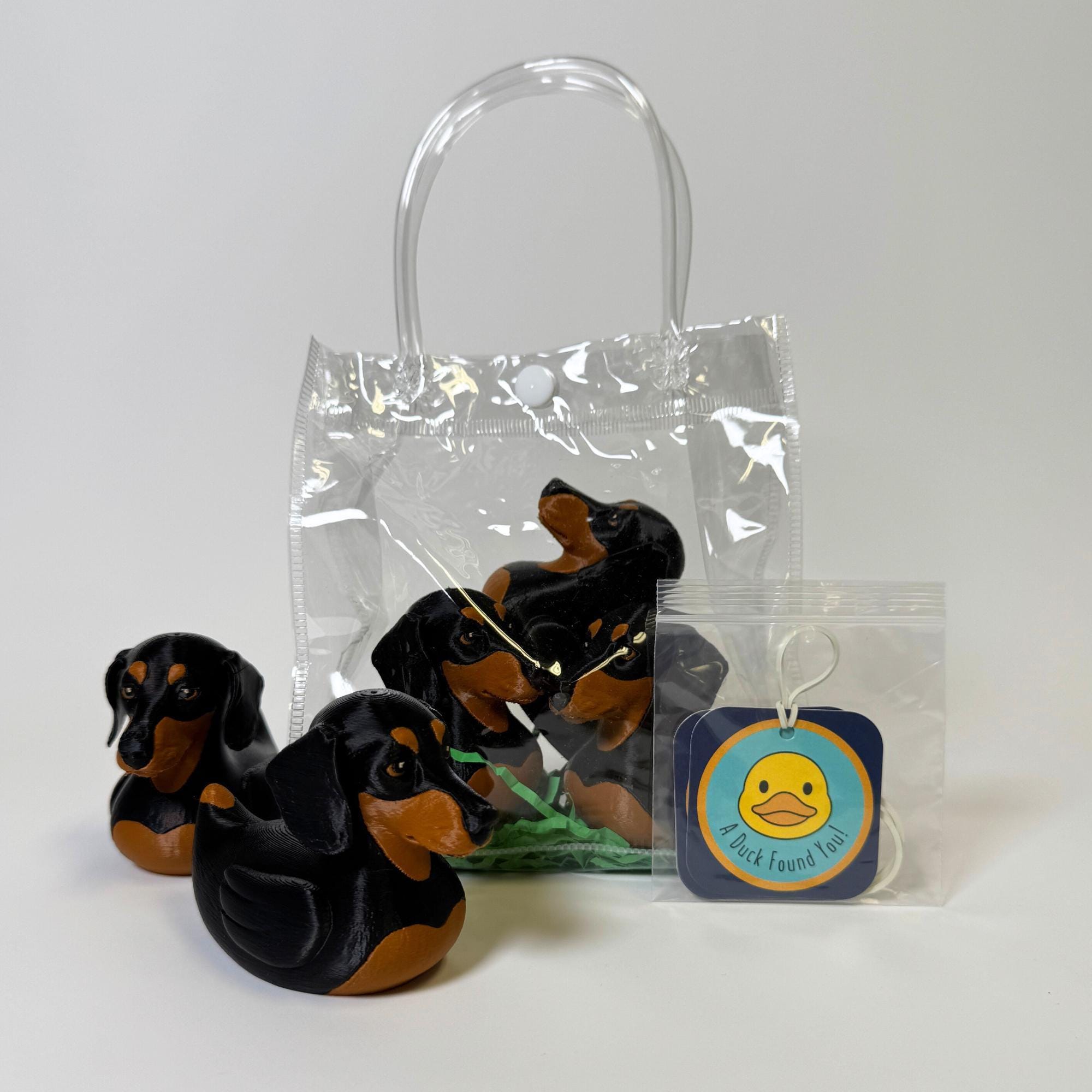 Dachshund Duck Doxie Dashboard Ducking Figure Dog Enthusiast Toy Breeder Thank You Gift for Dachshund Lovers Jeep-Style Vehicle Dash Decor