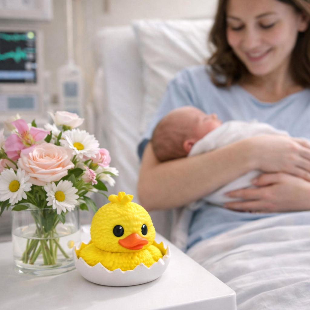 Duck Egg Favor | Baby Shower Supplies, Hatching Duckling Cake Topper & Party Table Decor