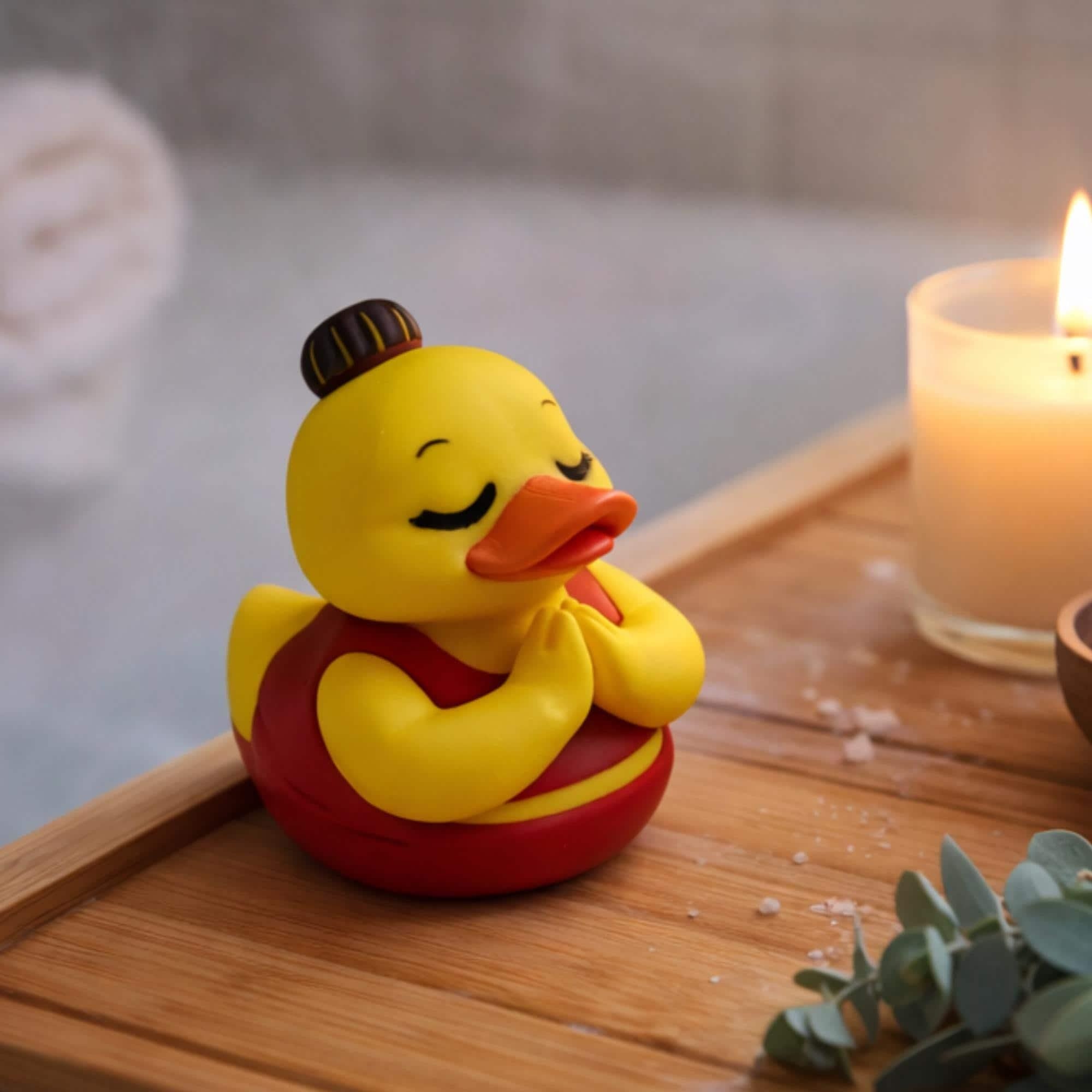 Yoga Duck | Fitness Gift, Zen Desk Buddy, Dashboard Decoration & 4x4 Ducking Accessory