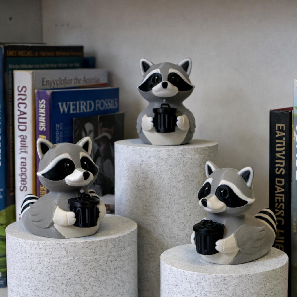 Raccoon Duck - 4x4 Ducking Gift Dashboard Decoration Cruise Hide Seek Trash Bandit Funny Collectible