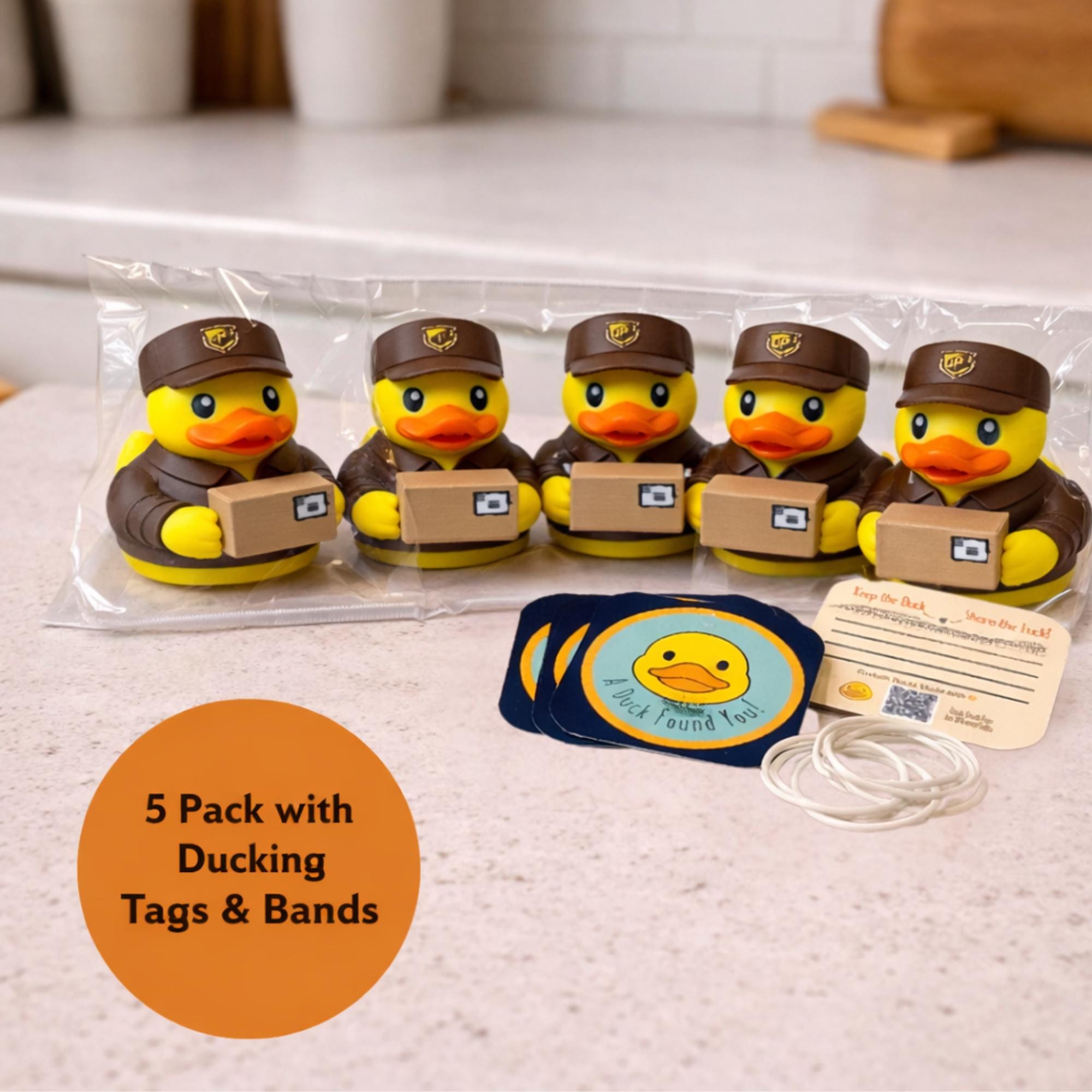 Delivery Driver Duck | 4x4 Ducking & Cruise Hide & Seek Gift, Dashboard Buddy & Funny Driver Gift
