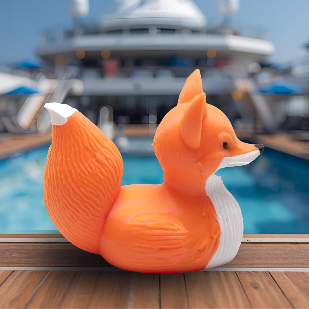 Fox Duck - Cruise Hide Seek Game & 4x4 Ducking Gift Woodland Animal Dashboard Decoration Travel Souvenir