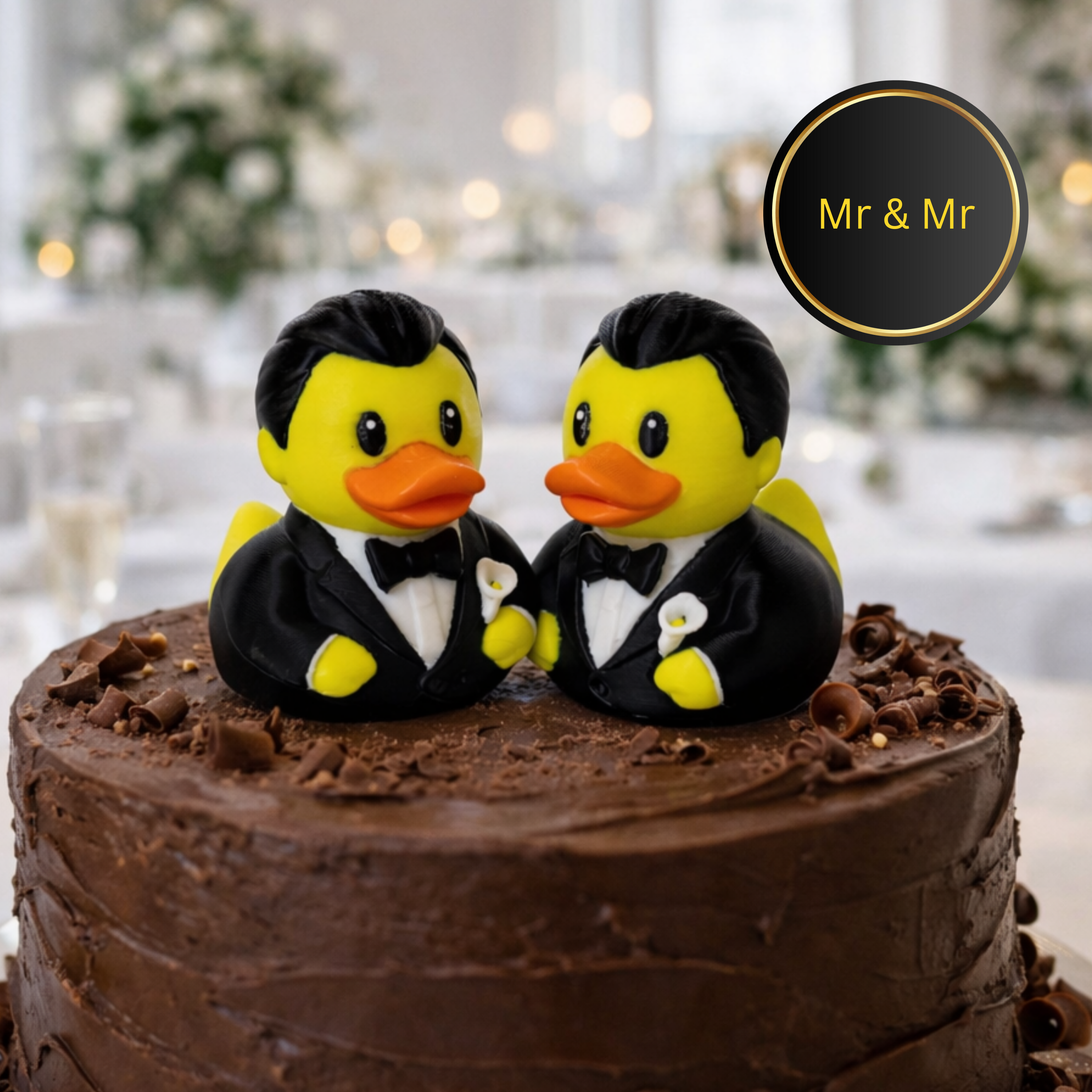 Wedding Duck - Cruise Hide Seek Game Honeymoon Gift Bride Groom Beach Cake Topper Bridal Shower