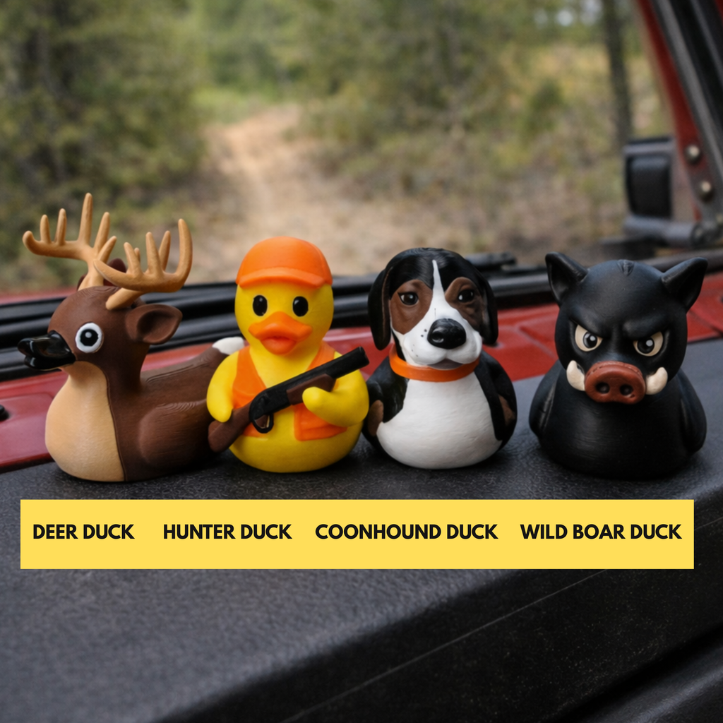 Wild Boar Duck - Hunting Gift & 4x4 Ducking Dashboard Decoration Cabin Decor Rustic Figurine Offroad Accessory