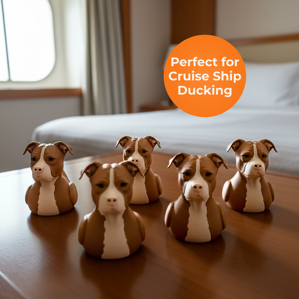 Pitbull Dashboard Duck — Staffy & Pit Bull Lover Car Decor Gift