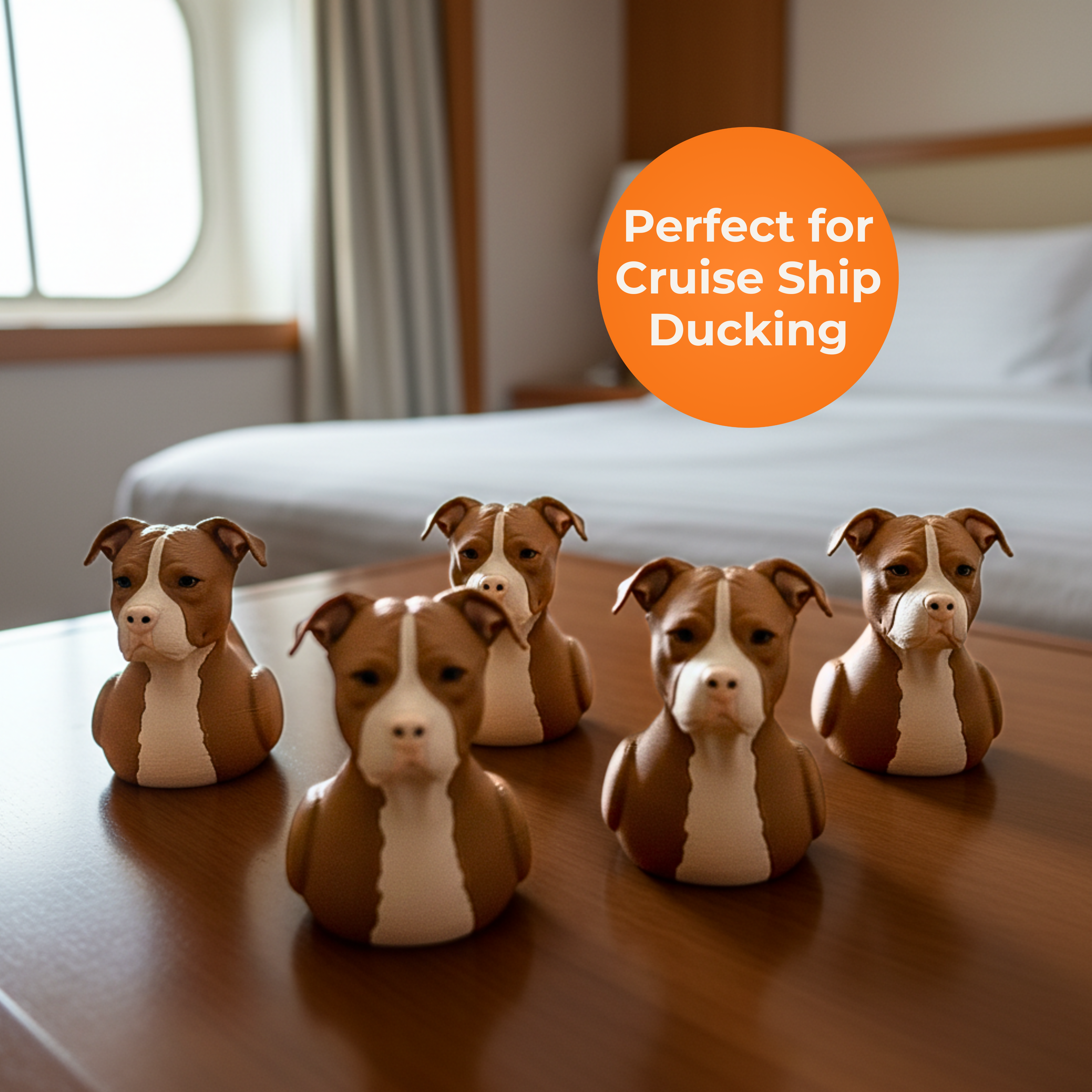 Pitbull Dashboard Duck — Staffy & Pit Bull Lover Car Decor Gift