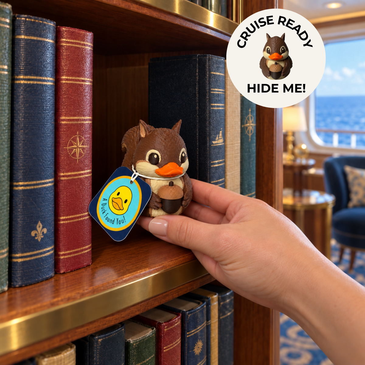 Squirrel Duck Gift – Woodland Ornament for 4x4 and Cruise Ducking