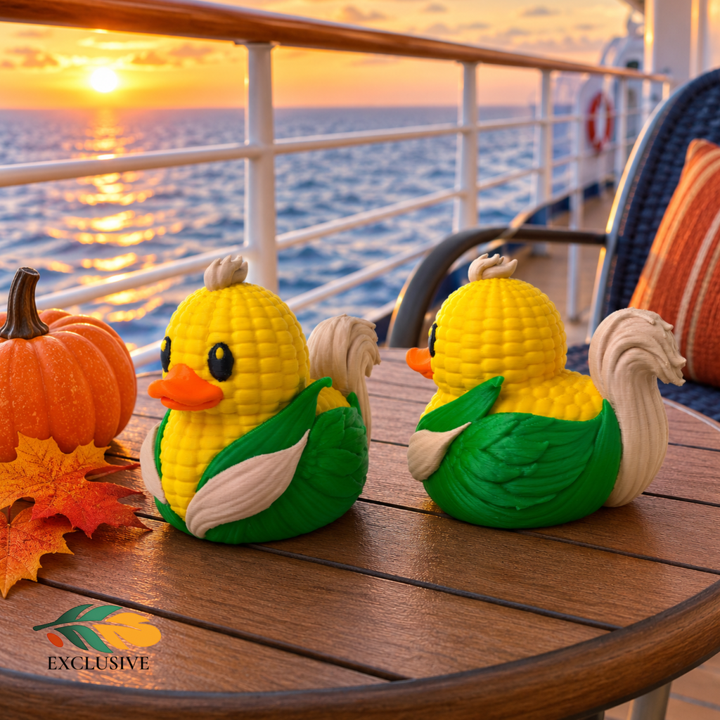 Ducking Corn Duck – Cornthemed Farm Dashboard Gift for Nebraska