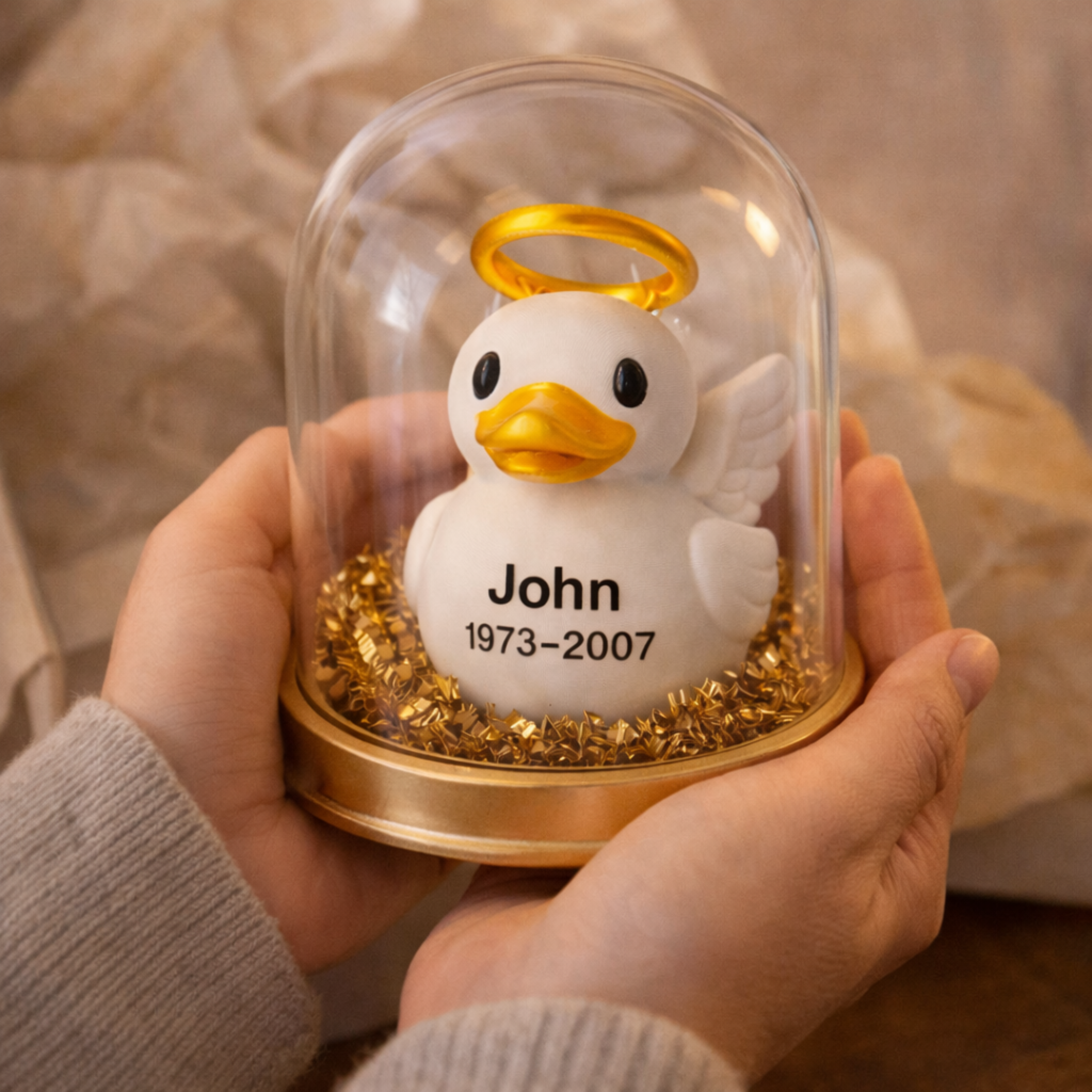 Guardian Angel Duck - Car Dashboard Driver Protection Gift Keepsake Memorial