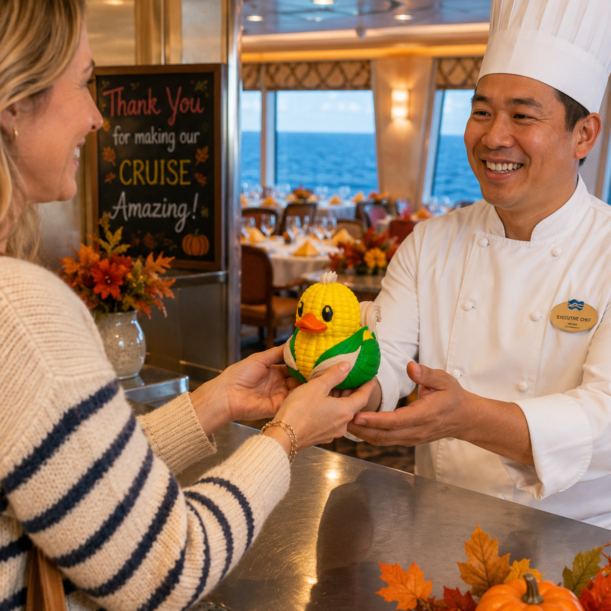 Ducking Corn Duck – Cornthemed Farm Dashboard Gift for Nebraska