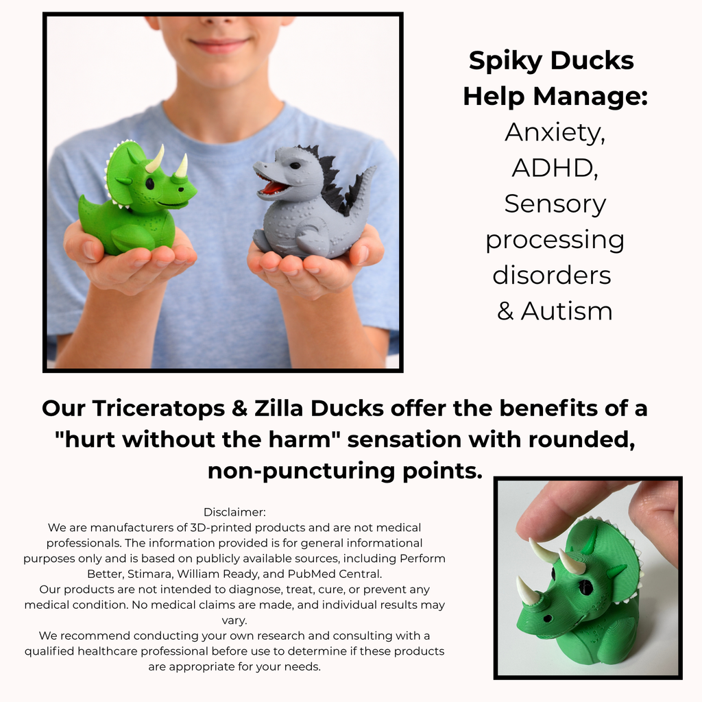 Triceratops Cruise Duck — Dinosaur 4x4 Collectible & Sensory Fidget Toy