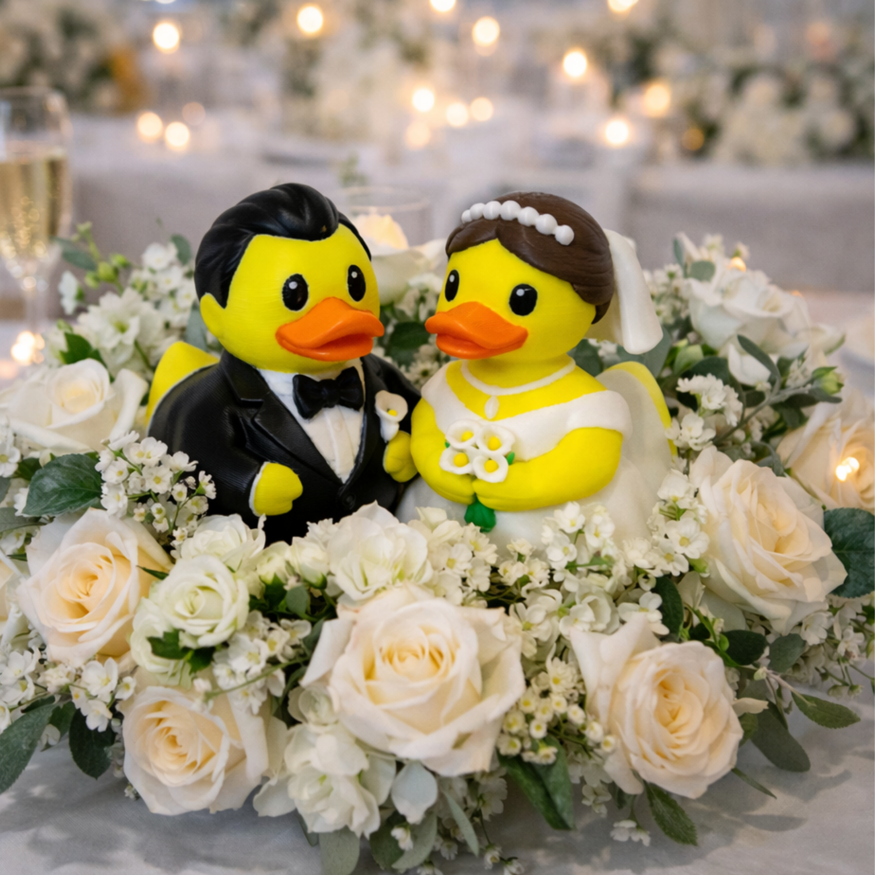 Wedding Duck - Cruise Hide Seek Game Honeymoon Gift Bride Groom Beach Cake Topper Bridal Shower