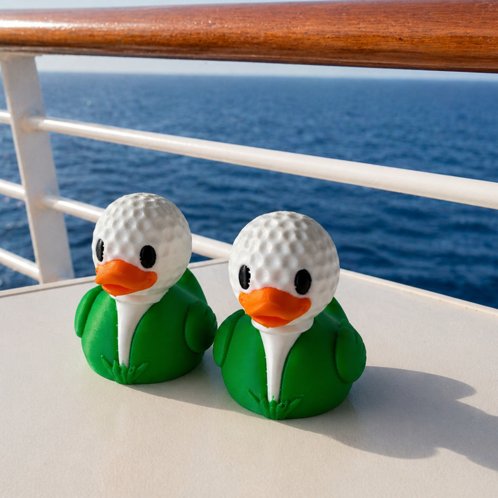 Golf Ball Duck Dashboard Accessory – Funny Car Gift for Golfers