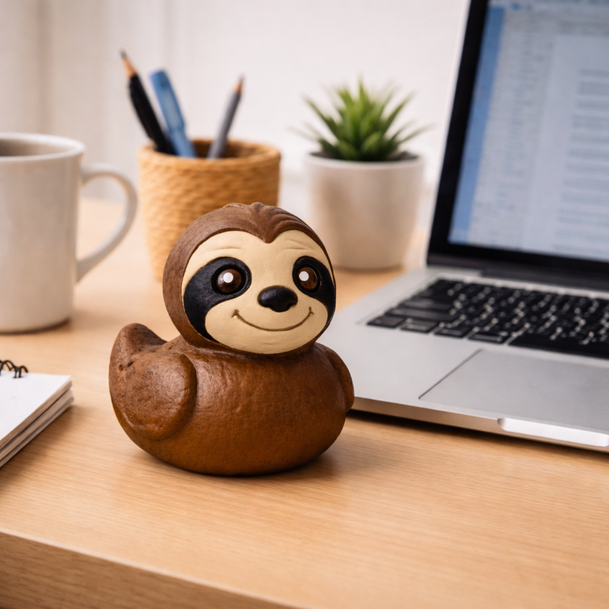 Sloth Duck | 4x4 Ducking & Cruise Hide & Seek Gift, Desk Accessory & Funny Animal Decor