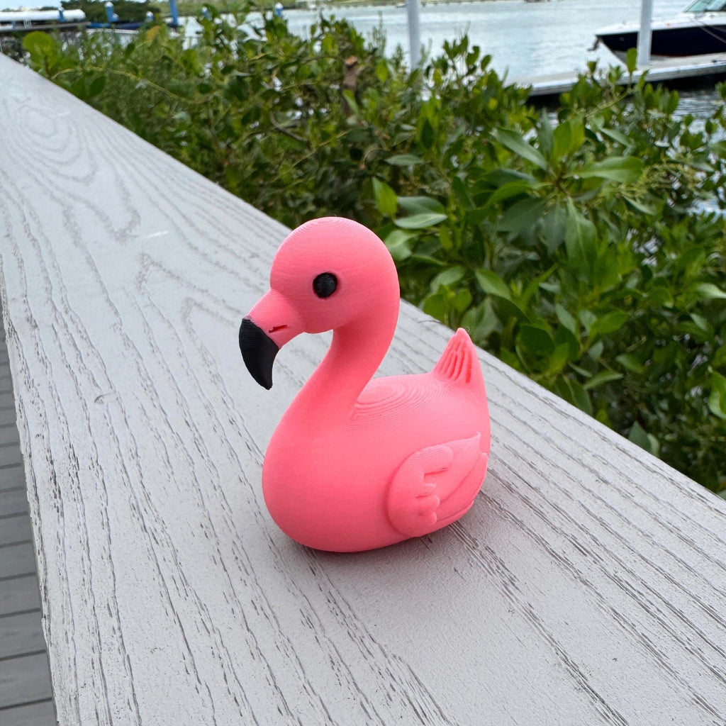 Flamingo Duck - Cruise Hide Seek Game & 4x4 Ducking Gift Dashboard Decoration Tropical Vacation Souvenir