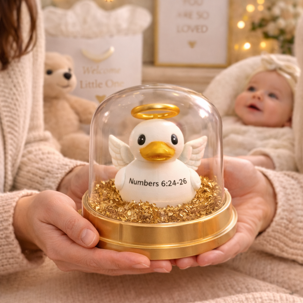 Memorial Angel Duck - Personalized Sympathy Gift Keepsake