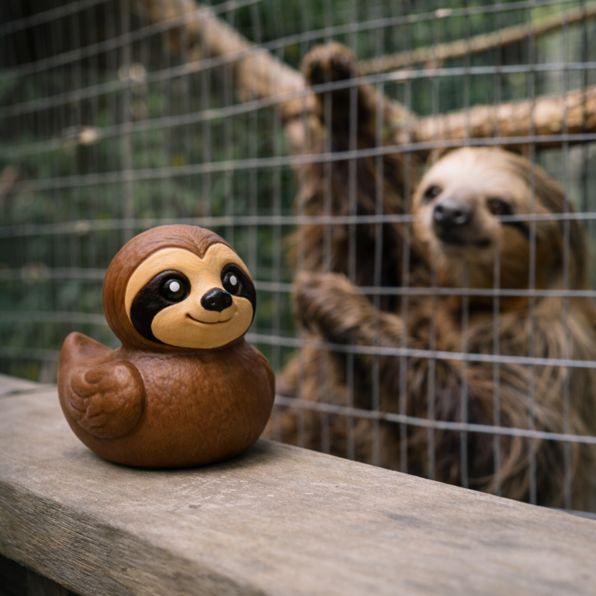 Sloth Duck | 4x4 Ducking & Cruise Hide & Seek Gift, Desk Accessory & Funny Animal Decor