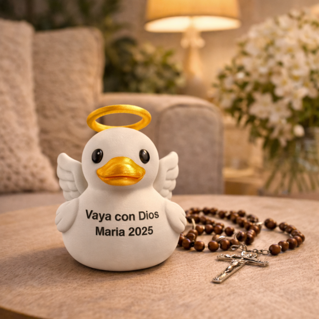 Memorial Angel Duck - Personalized Sympathy Gift Keepsake