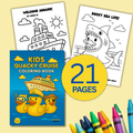 Cruise Duck Coloring Book | Printable Kids Activity, Family Fun & Vacation Memory Keepsake