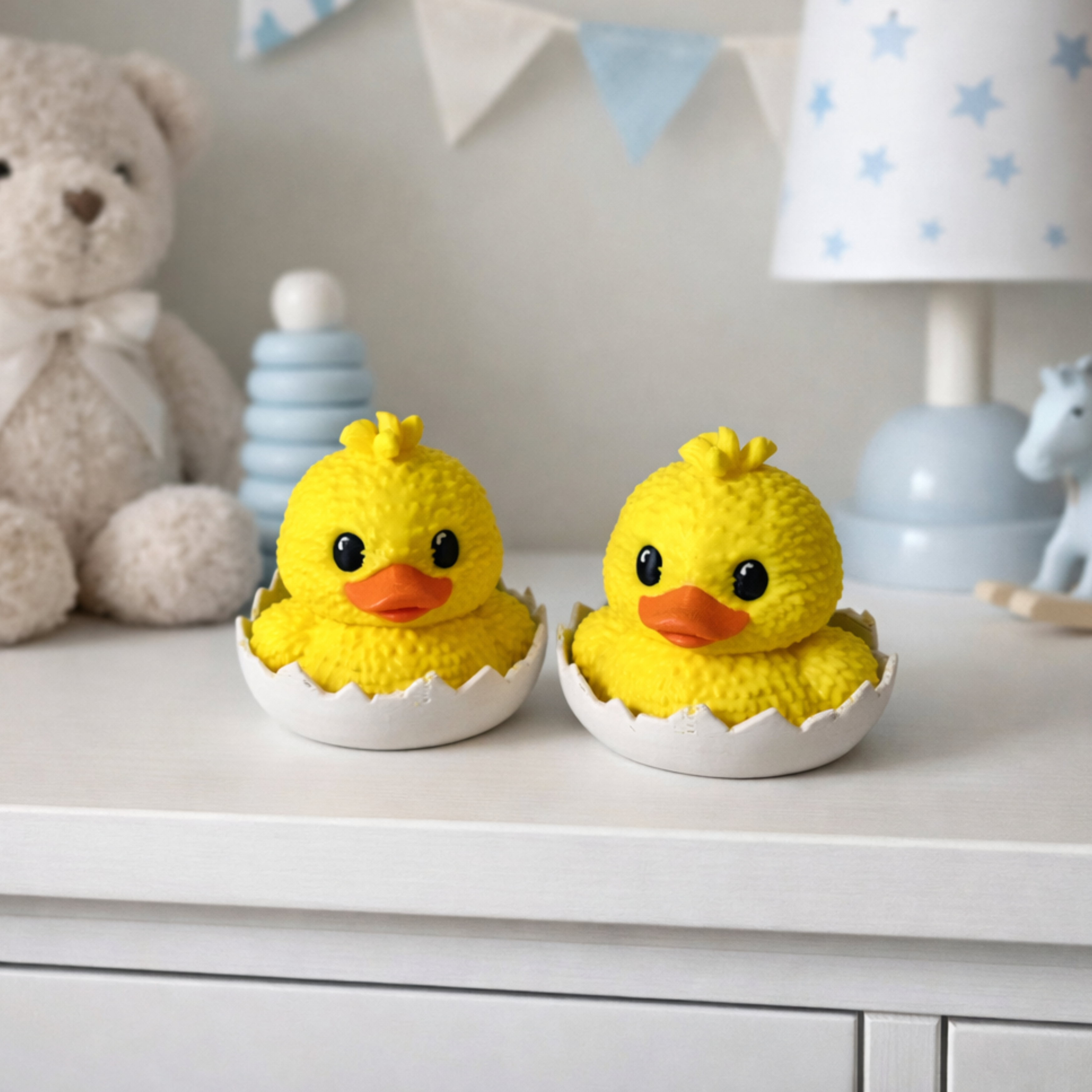 Duck Baby Shower Favor – 3d Printed Hatching Duckling Keepsake & Cake Topper