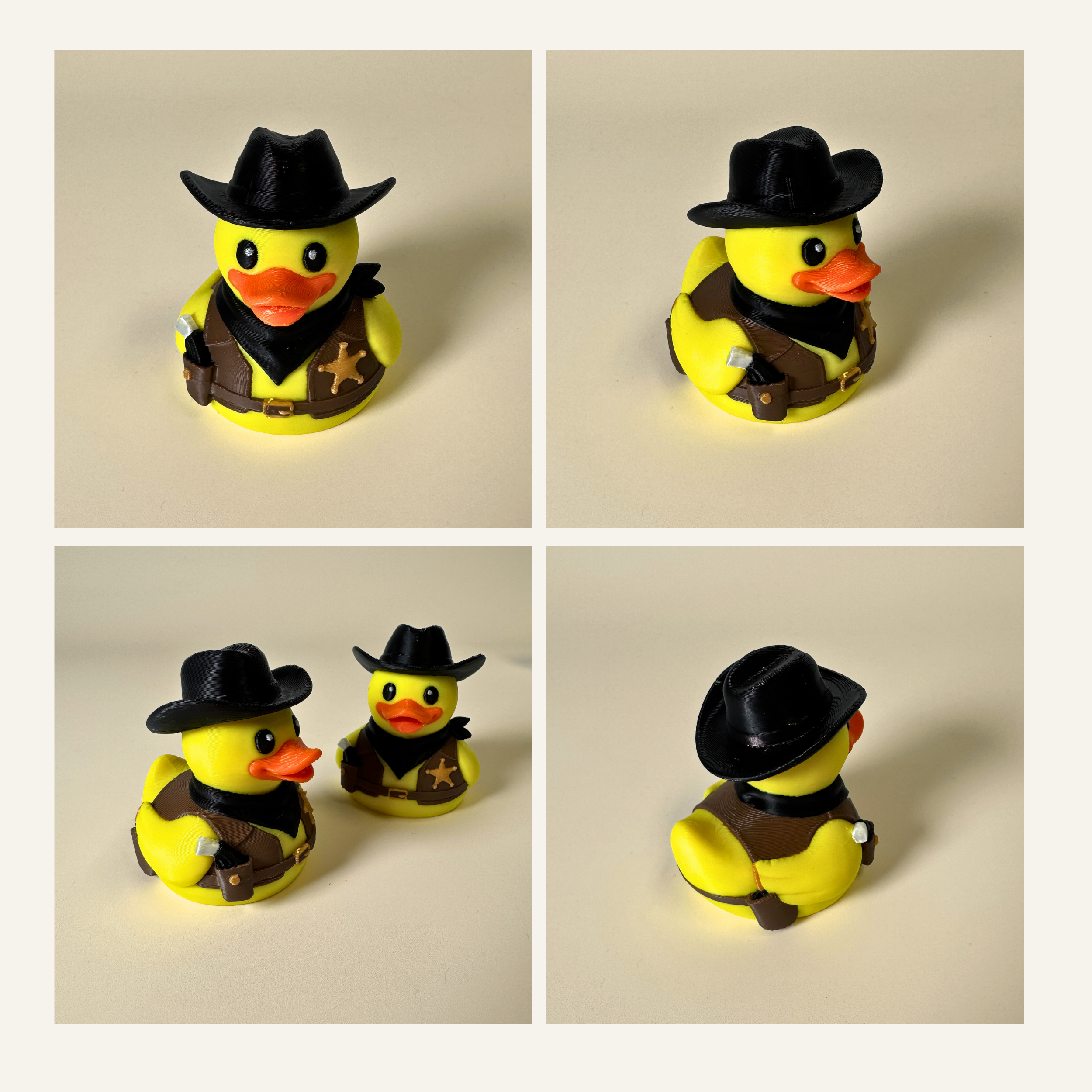 Sheriff Duck – Cowboy Dashboard Decoration for 4x4 Trail Vehicle Ducking Gift