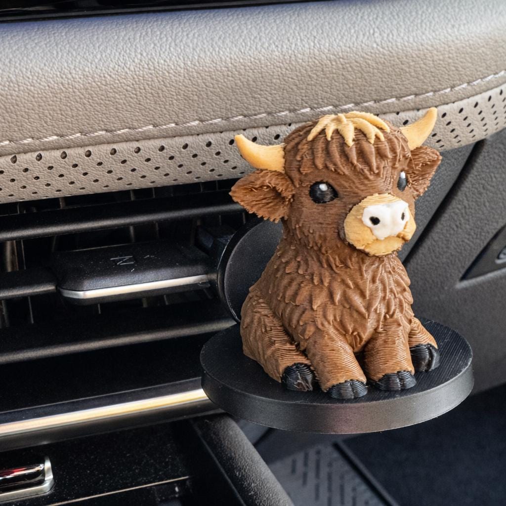 Highland Cow Vent Clip Air Freshener for Car & Home AC