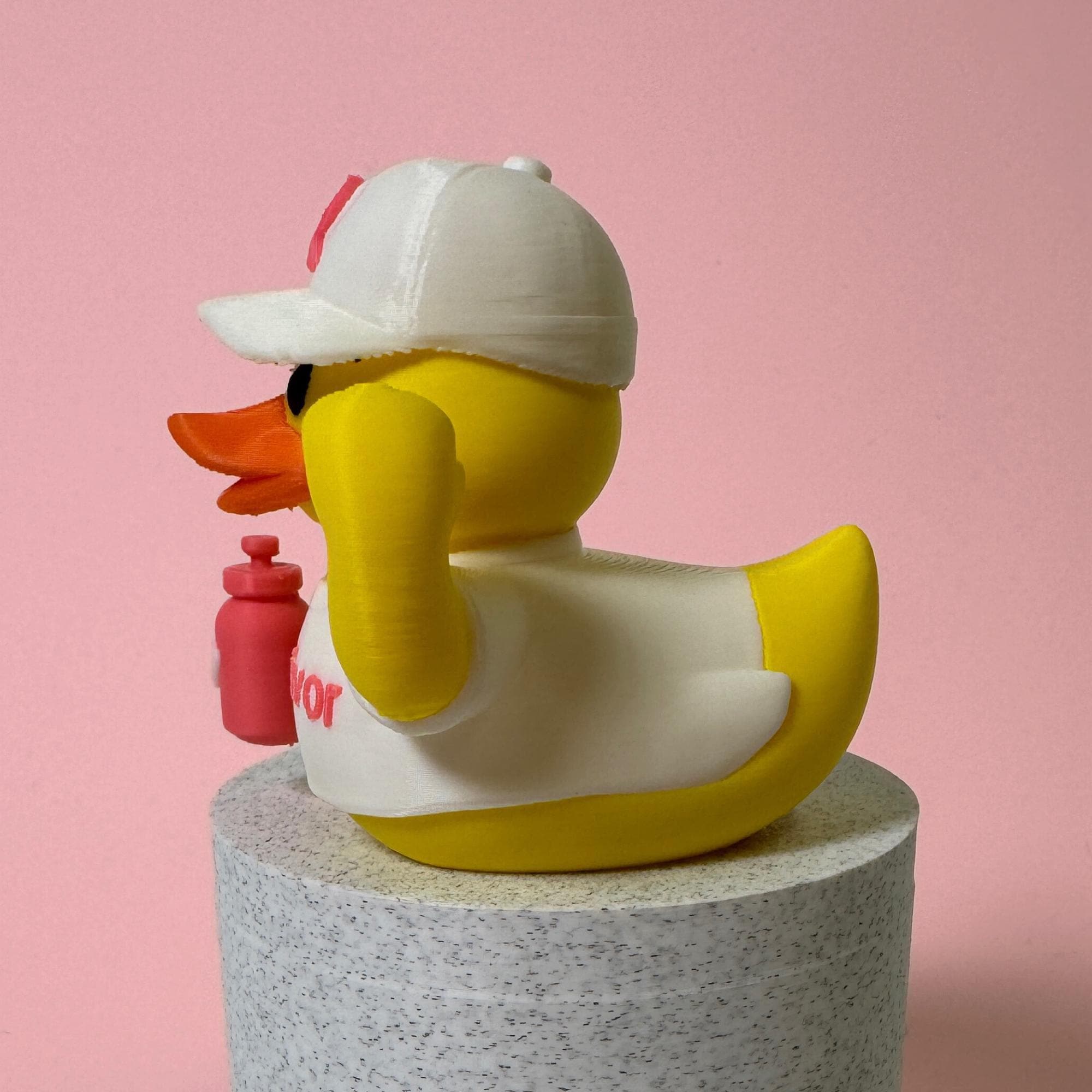 Breast Cancer Duck Dashboard Decoration Custom Thank You Accessory Thoughtful Gift Survivor Support Pink Ribbon Awareness Patient Keepsake