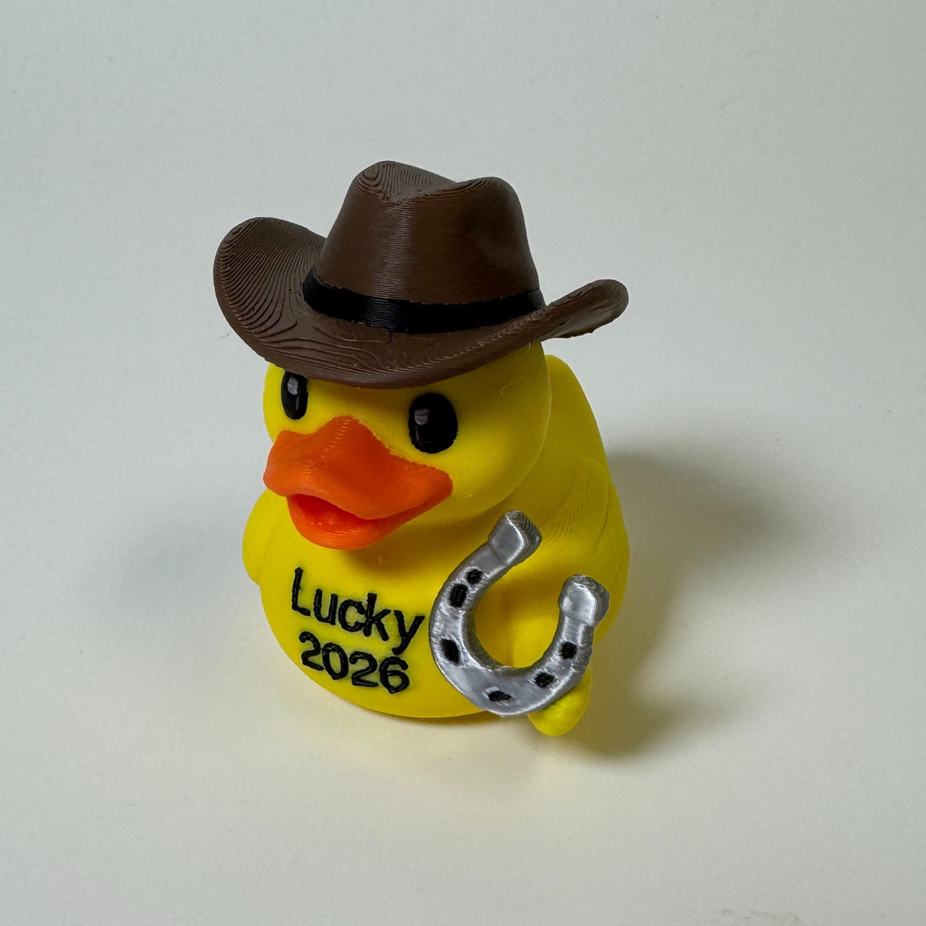 Lucky Cowboy Duck | Good Luck Charm, Western Party Favor, Dashboard Decoration & 4x4 Ducking Gift