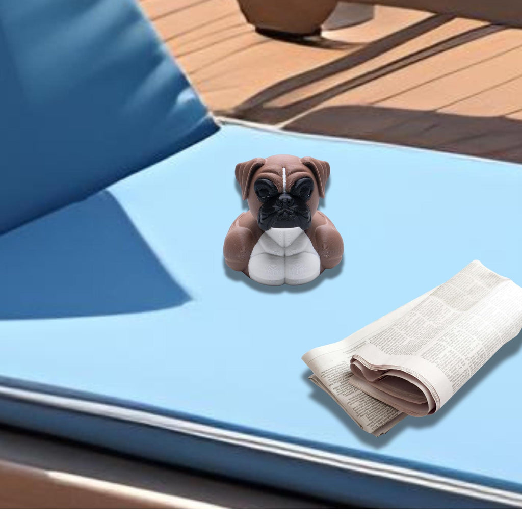 Boxer Cruise Duck Hide Seek Game Gift Dog Lover 4x4 Ducking Ship Travel Souvenir Birthday Present Cake Topper Vacation Surprise Her Gift