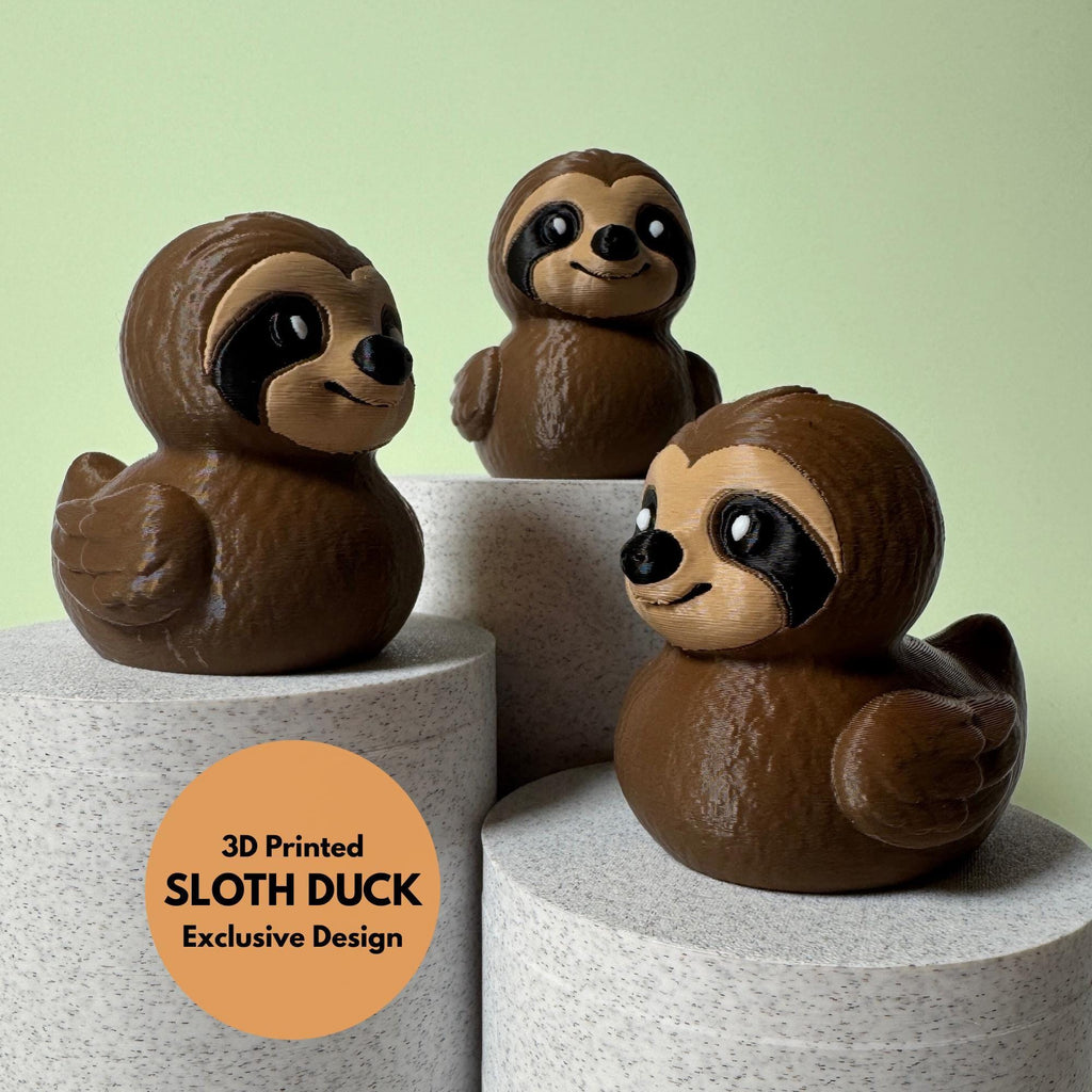 Sloth Duck | 4x4 Ducking & Cruise Hide & Seek Gift, Desk Accessory & Funny Animal Decor