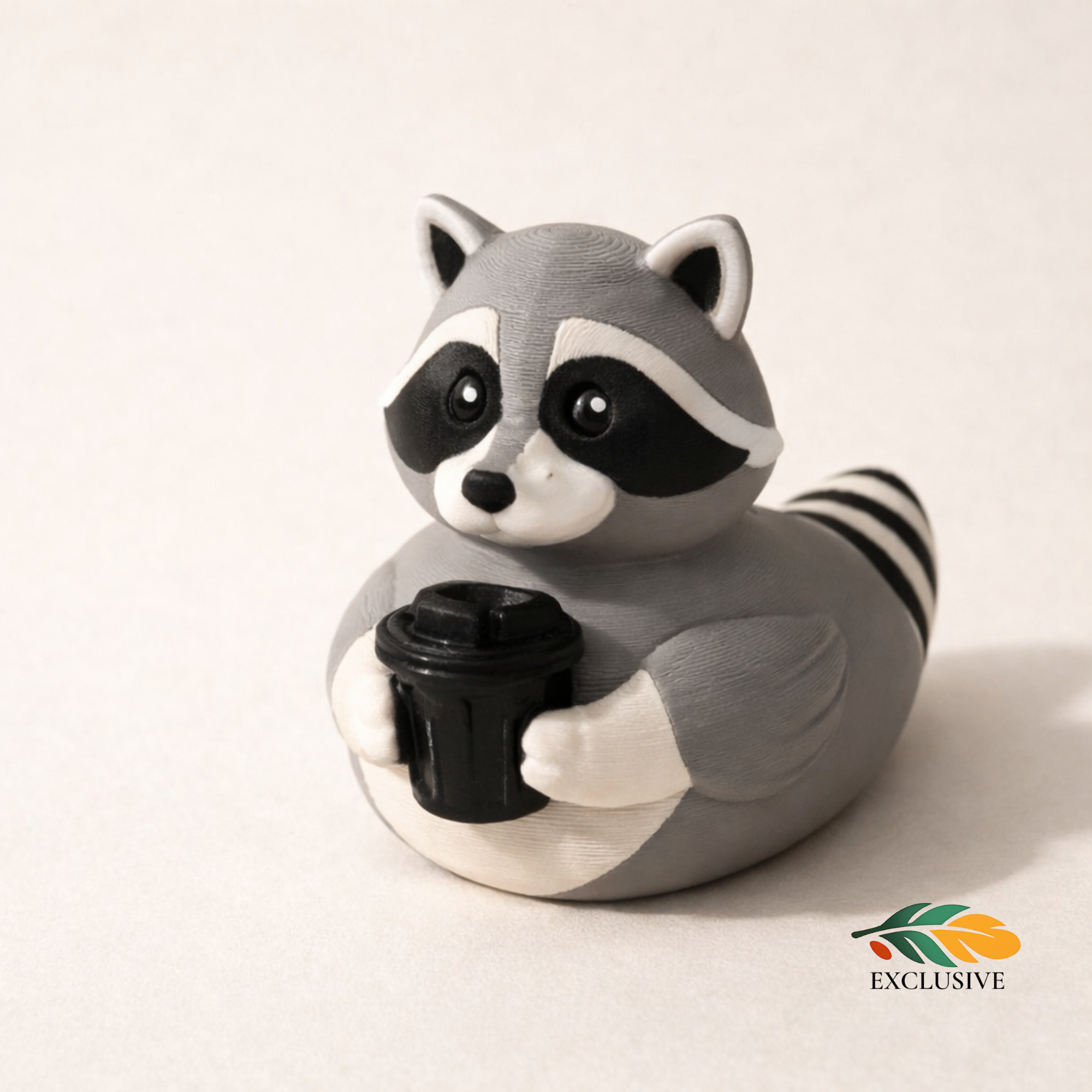 Raccoon Duck - 4x4 Ducking Gift Dashboard Decoration Cruise Hide Seek Trash Bandit Funny Collectible