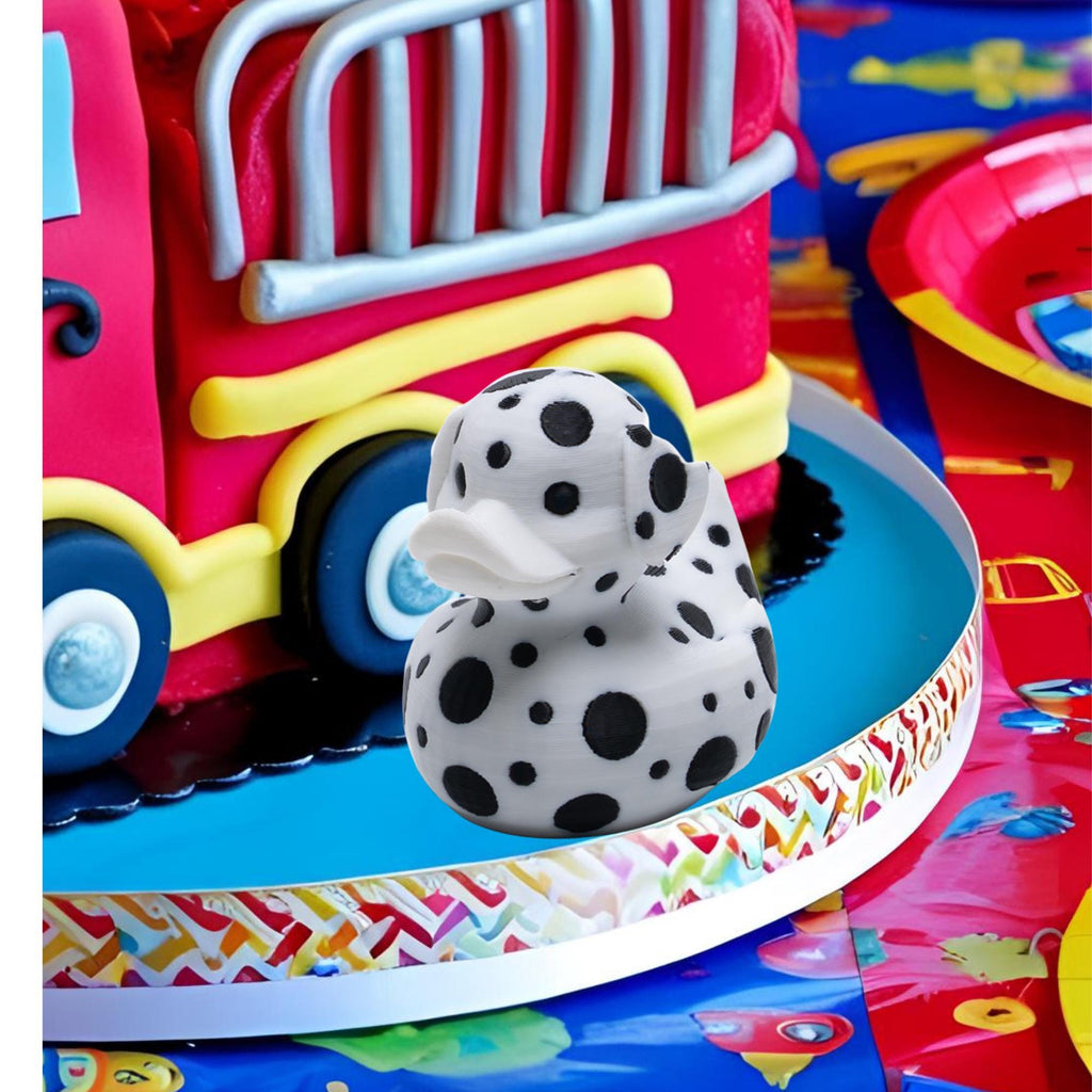 Dalmatian Duck Dashboard Decoration Firefighter Gift Fireman Appreciation Jeeping Ducks Party Favor Gifts Kids Adventure Car Mirror Ducking