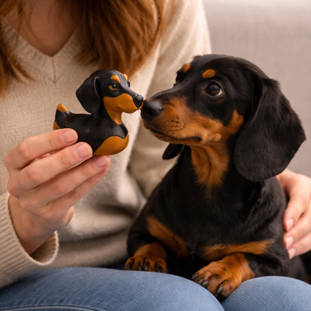 Dachshund Duck Doxie Dashboard Ducking Figure Dog Enthusiast Toy Breeder Thank You Gift for Dachshund Lovers Jeep-Style Vehicle Dash Decor