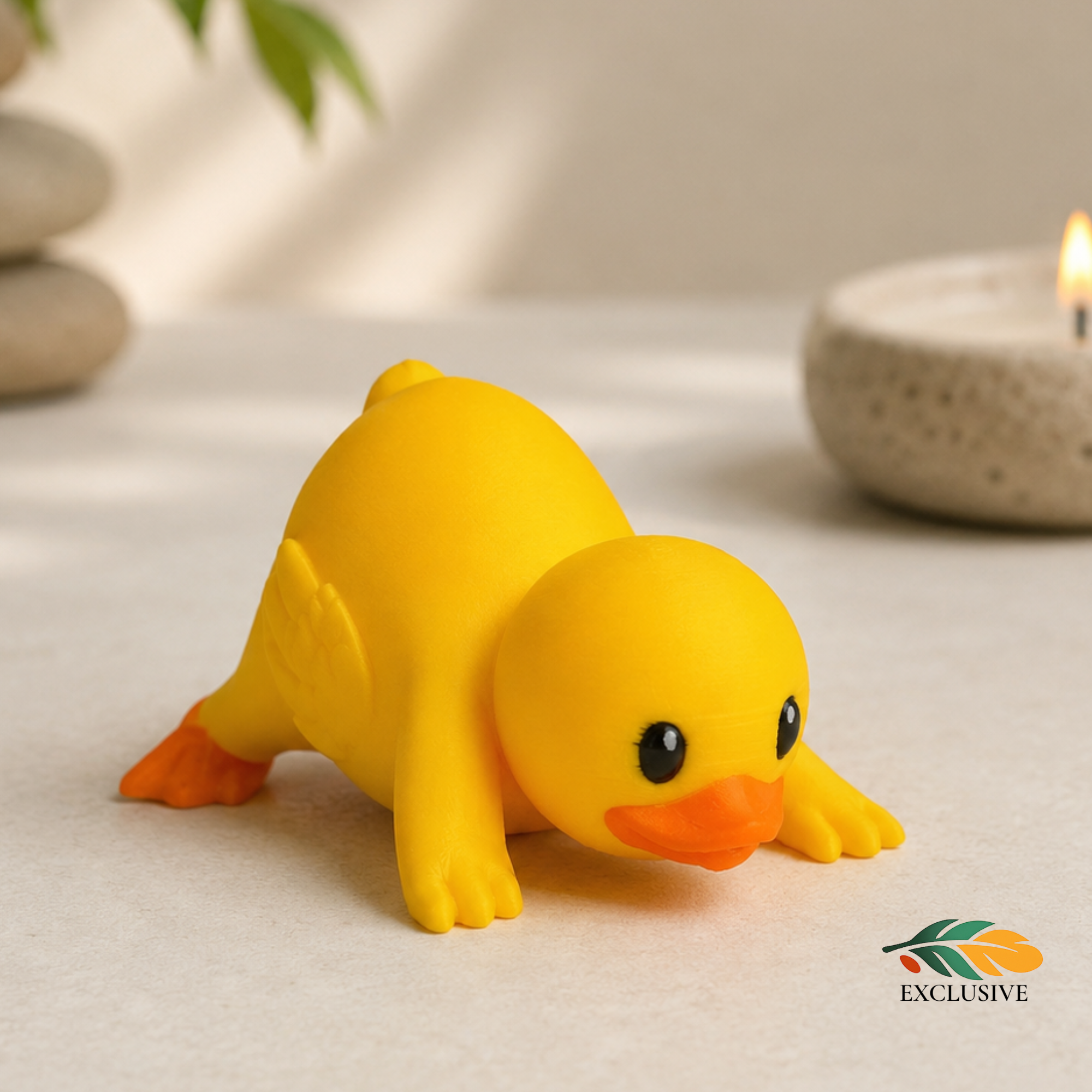 Yoga Duck Figurine – Funny Wellness Gift Meditation Desk Accessory