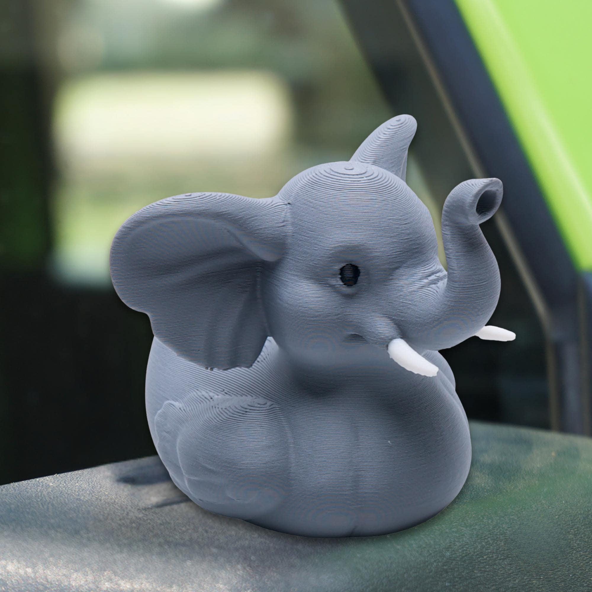 Elephant Duck - 4x4 Ducking Gift Dashboard Decoration Alabama Fan Safari Animal Collectible Trail Adventure Accessory Roll Tide