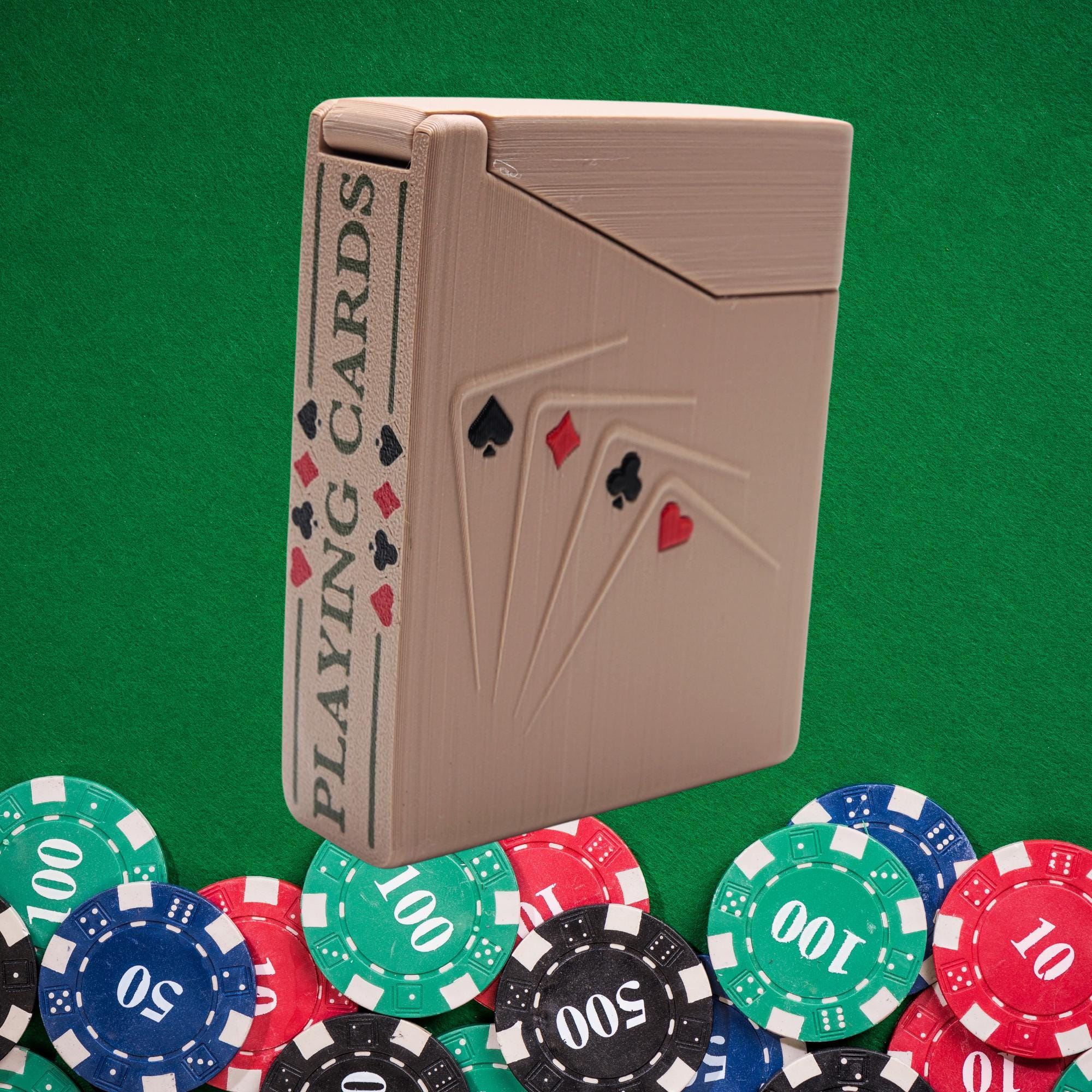 Playing Card Case Travel Game Night Protection Poker Deck Storage Solution Compact Design Portable Container Kids Game Car Travel Cruise