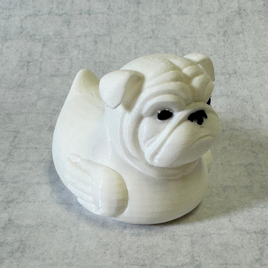 Bulldog Dashboard Duck Vehicle Ornament Georgia Fan Decoration Gift English Collectible Toy 4x4 Ducking Accessory Car Figure Team Cruise