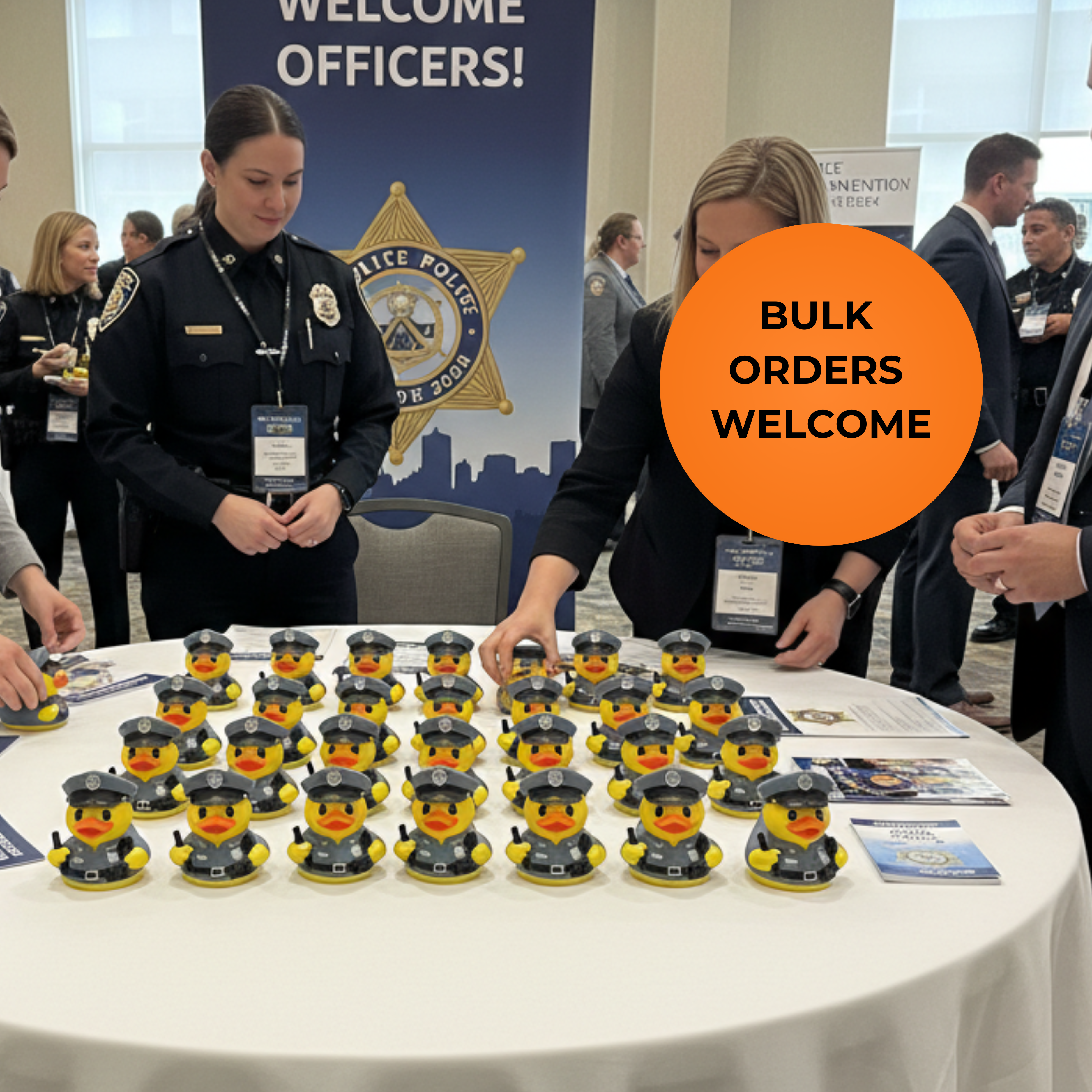 Police Duck Car Decoration – Dashboard Buddy for Law Enforcement Gift