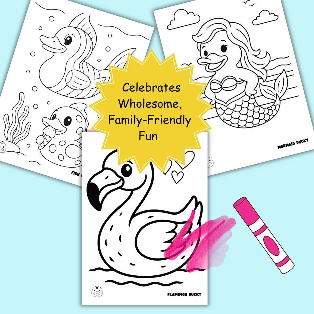 Cruise Duck Coloring Book | Printable Kids Activity, Family Fun & Vacation Memory Keepsake