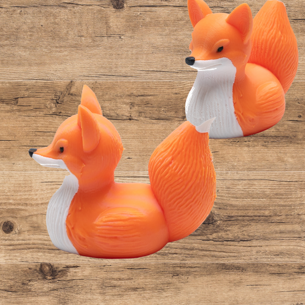 Fox Duck - Cruise Hide Seek Game & 4x4 Ducking Gift Woodland Animal Dashboard Decoration Travel Souvenir