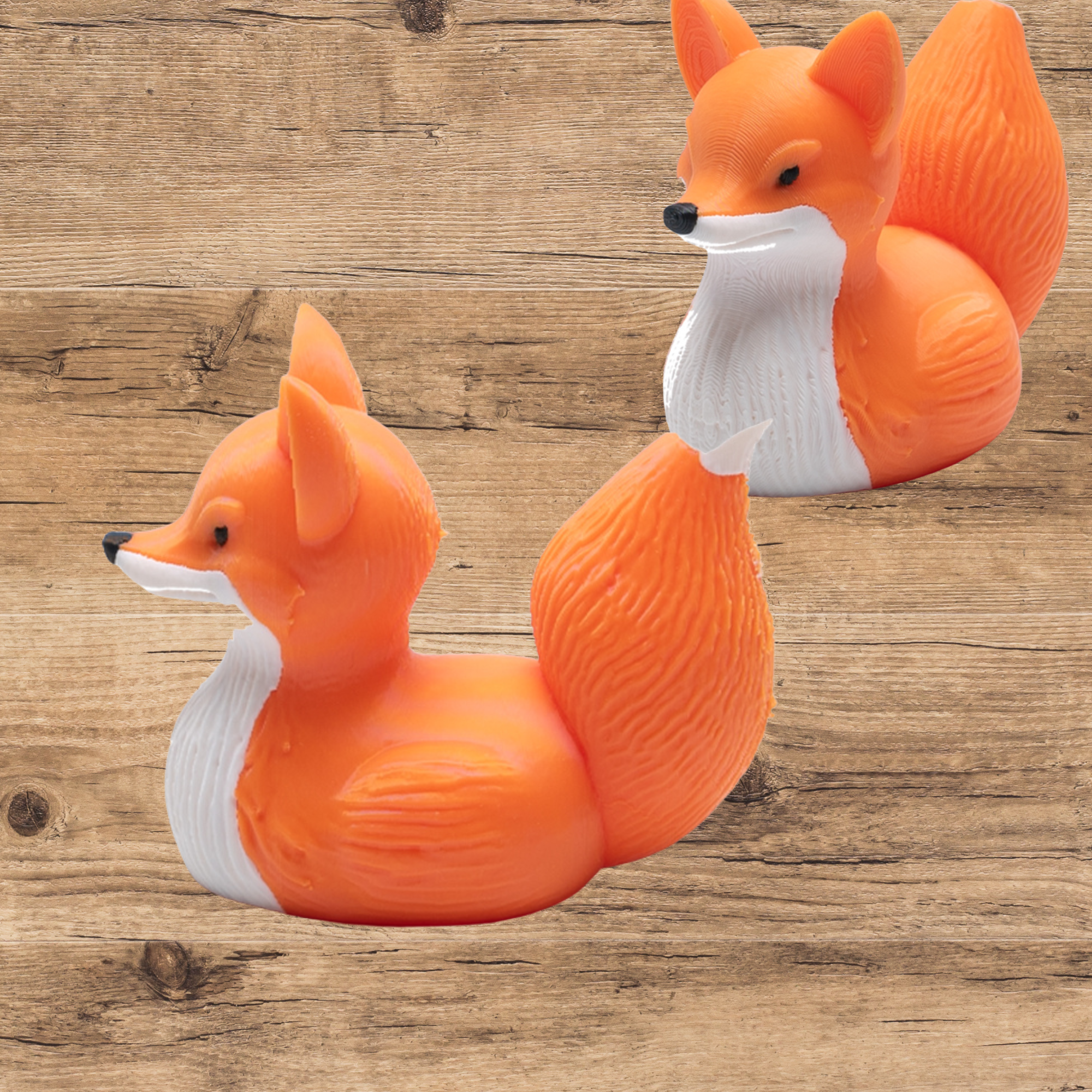 Fox Duck - 4x4 Ducking Gift Dashboard Decoration Hunting Cabin Decor Woodland Animal Trail Adventure