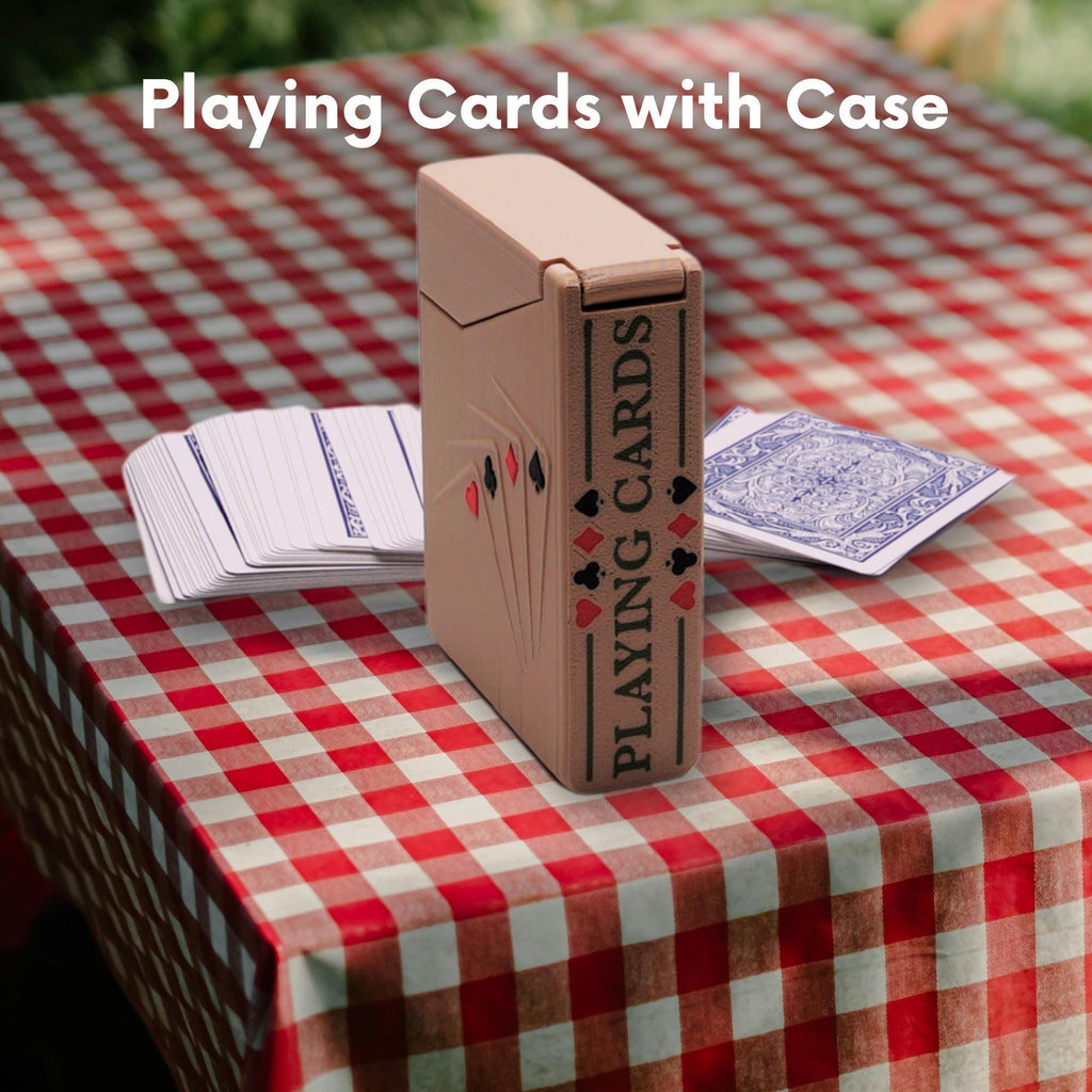Playing Card Case Travel Game Night Protection Poker Deck Storage Solution Compact Design Portable Container Kids Game Car Travel Cruise