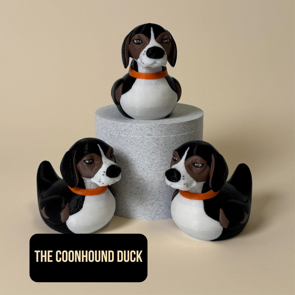 Coonhound Duck 4x4 Collectible Hunting Cabin Rustic Decoration Dashboard Novelty Funny Gift Hunter Dad Gifts Him Tree Walker Hound Dog