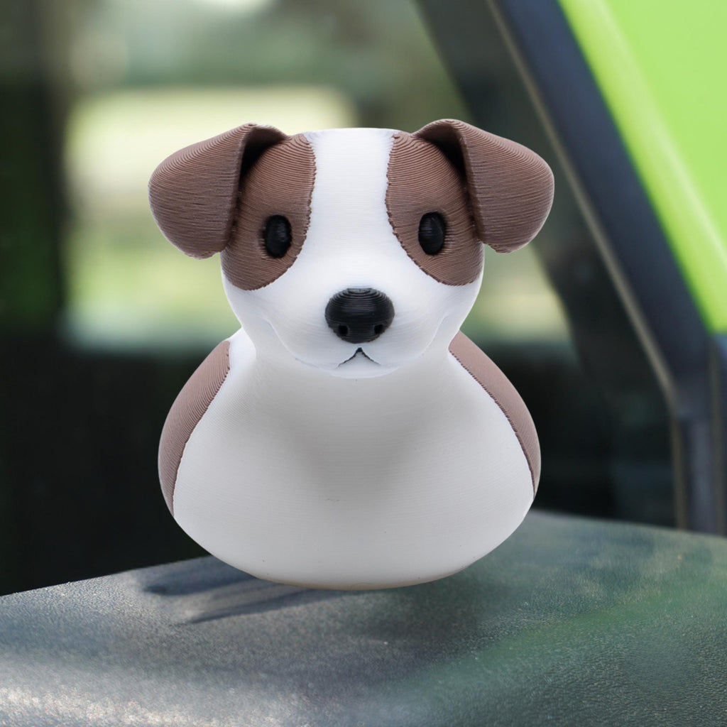 Jack Russell Duck Gift Idea Dashboard Decoration Puppy Themed Toy Animal Lover Present Offroad Ducking Adventure Keepsake Dog Party Favor