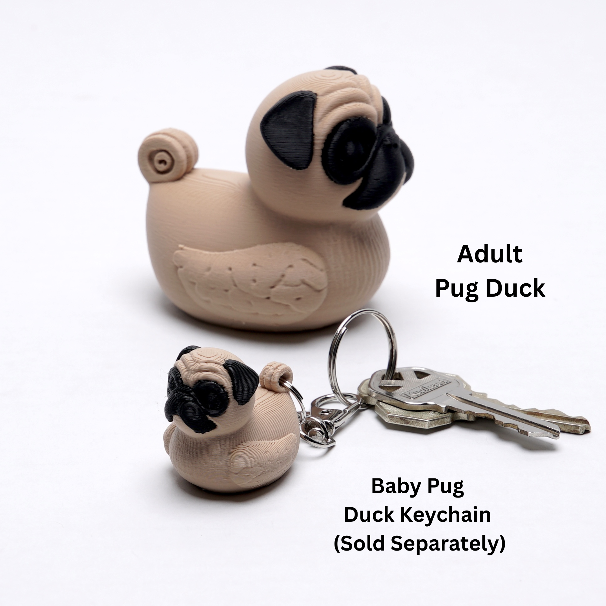 Mini Duck Keychain | Cute Bag Charm, Backpack Zipper Pull, Cruise Souvenir & Ducking Gift