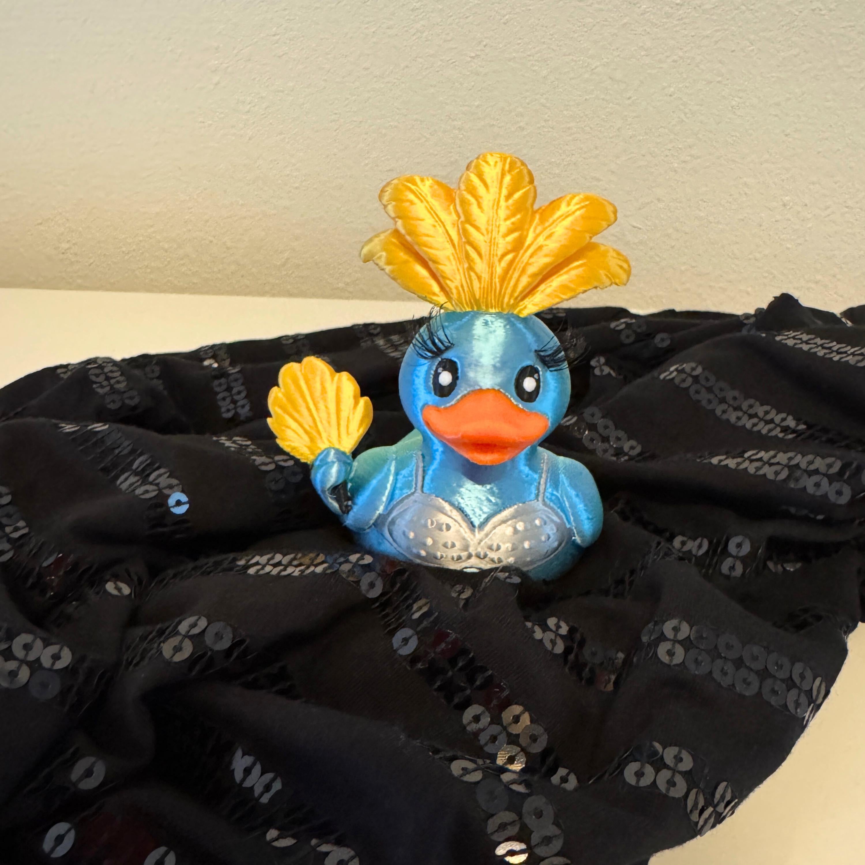Music Duck Collectible Concert Themed Shelf Display Piece Decoration Inspired Pop Culture Memorabilia Gift Teen Bedroom Accessory Showgirl
