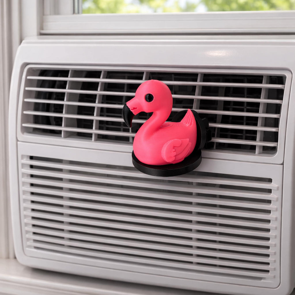 Flamingo Vent Clip Air Freshener for Car and Home AC Diffuser Essential Oil Vent Clip Cute Pink Flamingo Car Charm & Portable AC Decor